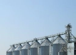 Cylindrical Metal Silo with Flat Base for Grain Storage C 8.18/5