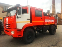 Fire Tanker Truck for Forest Fires, Model AC 3.0-40 (43502) on KAMAZ-43502 Chassis