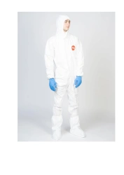Medical Protective Coverall Made of Non-Woven Material (100% Polyethylene) Size S - XXXL