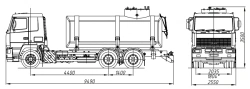Food Liquid Transport Tank Truck AЦВ 4680G4-20 on MAZ Chassis 6312C5, 6312C9, 6312E9, 631228