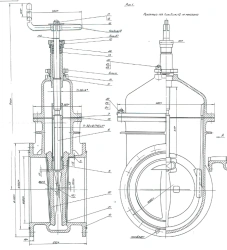 Задвижка клинкетная бронзовая DN 300 PN 0,25 МПа ИТШЛ.491665.005 (532-01.023)