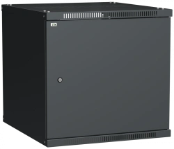 LINEA WE 12U Wall-Mounted Cabinet, 600x600mm, Black Metal, LWE5-12U66-MF