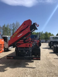 Multi-functional Special Truck with Hydraulic Crane KMA on KAMAZ 43118 Base 41K32N-UE