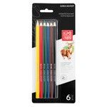 Watercolor Art Pencils "Aqua-Color" IZO-WCP6B Set of 10 Colored Pencils