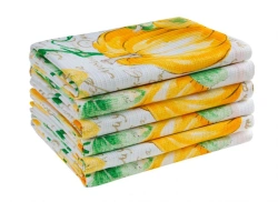 Cotton Waffle and Semi-Linen Jacquard Towels for Adults