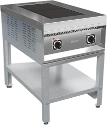 Electric Cooking Plate KEP-2P-02 (2 Burners, Stainless Steel)