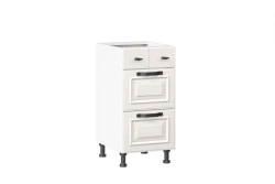 Marina LD.273180.000 Kitchen Cabinet Facade Set 400 with 3 Drawers (Alabaster)