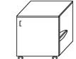 Mobile Cabinet with Door TP-2