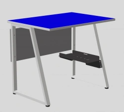 Trapezoid Computer Desk for Educational Use