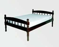 Double Bed Made of Pine Wood Art. KR. 06