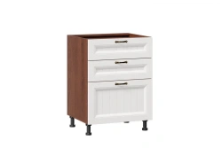 Country LD 245770.000 Kitchen Cabinet Facade Set with 3 Drawers, Light Ash