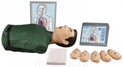 Mechanical Spring CPR and Brain Resuscitation Trainer with Action Indication