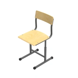 Adjustable Student Chair "Natur FANELA" for Grades 2-4, 3-5, 4-6, 5-7, Model ST-04