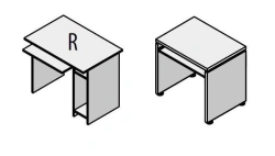 Office Computer Desk - Wooden Frame Series Work, Blitz, Agat, Rio Base, Gamma, and More