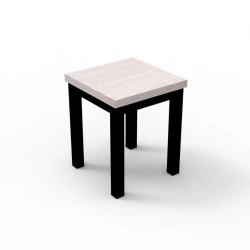 Square Metal Frame Stool with Powder Coating
