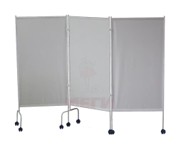 Medical Folding Screen on Wheels, Three-Section Model MCK-3302