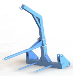 Universal Agricultural Loader Attachment for Round Bales and Containers PKU-0.8