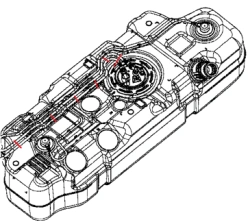 Plastic Fuel Tank for Sobol-NNTruk, Sobol-NN BUS/VAN A21R23.1101006-30