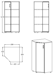 Storage Cabinet for Documents and Office Supplies - Model 432.147
