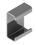 SK Rail Spacer RSK 35, 22x60x35 mm, 2.0 mm Thickness, Stainless Steel AISI 3