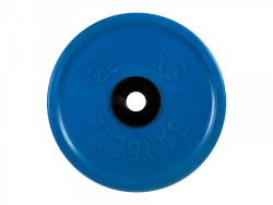 Rubber-Coated Disc "Euro-Classic" Blue, 51 mm, 20 kg - MB-PltCE-20