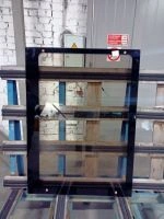 Brown Side Window Glass for Tram Vehicle 71-411, Size 1174x1092mm