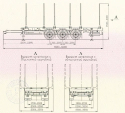 Sliding and Non-Sliding Timber Transport Trailer 85663C