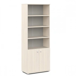 Semi-Open Wooden Filing Cabinet for Document Storage
