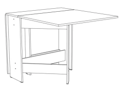 Folding Table for Space Efficiency