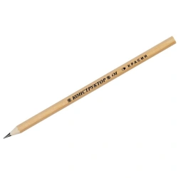 Hexagonal Graphite Pencil Krasin "Constructor" 6M (6B), Pre-Sharpened