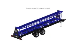 Tractor Semi-Trailer Tonar PT 7 with Rotating Platform and PT 5 Axle Assemblies