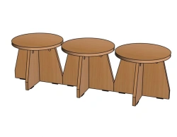 Gaming Stool Set for Living Room - Model M55