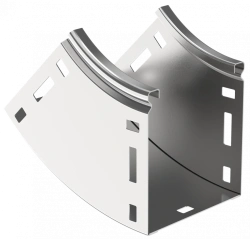 Smooth 45-Degree Bend Type B10 ESCA for Cable Trays