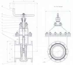 Задвижка клинкетная бронзовая DN 350 PN 0,25 МПа ИЮКЛ.491655.016-01