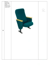Forward Light Metal Frame Chair for Auditoriums