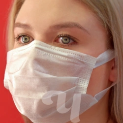 3-Layer Protective Face Mask White, 30 pcs/pack, Art. 603-761