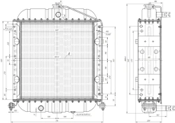Water Radiator for Internal Combustion Engine D245S-956.1301.100