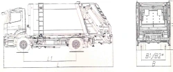 Rear-Loading Garbage Truck Model MK-4546-15