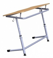 Adjustable Two-Seat Desk for Educational Institutions, Model PL-DU4-6