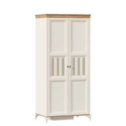 Two-Door Wardrobe Villaggio LD.680080.000 (Alabaster/Golden Oak)