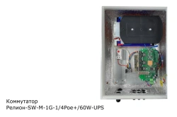Managed Industrial Network Switch with PoE Support, 60W - Relion-SW-M-1G-1/4Poe+