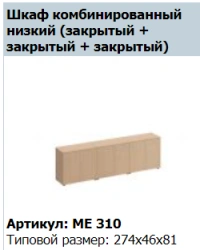 Reventon Low Wooden Cabinet Door (Set of 2) - ME 832