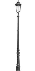 Cast Iron Street Lantern with LED Light, Model T40.1.0.V29-03.1