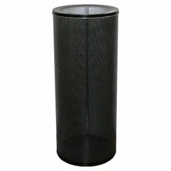 Perforated Steel Paper Bin with Lid