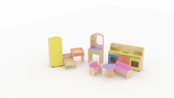 Children's Wooden Furniture Set for Preschool Institutions SP-1, P-1, KD-1, IN-3
