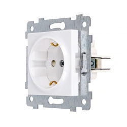 Single Socket Mechanism with Ground Contact Axiom RS16-453 White