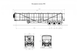 Tonar Semi-Trailer Dump Truck Model 9593 with Tonar Axles Model 9591