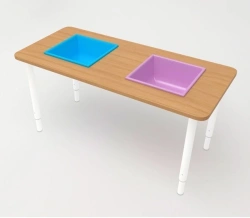 Children's Sand and Water Center Table with Metal Frame - 30011