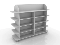 Double Rack Stand 304-001-8, 1710x600x1650 for Medical Use