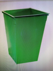 Metal Waste Container 0.75 m³ for Solid Waste Collection
